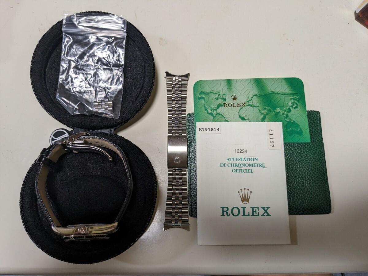 【中古】ROLEX 腕時計 16234 10P　ブラックダイヤル_画像1