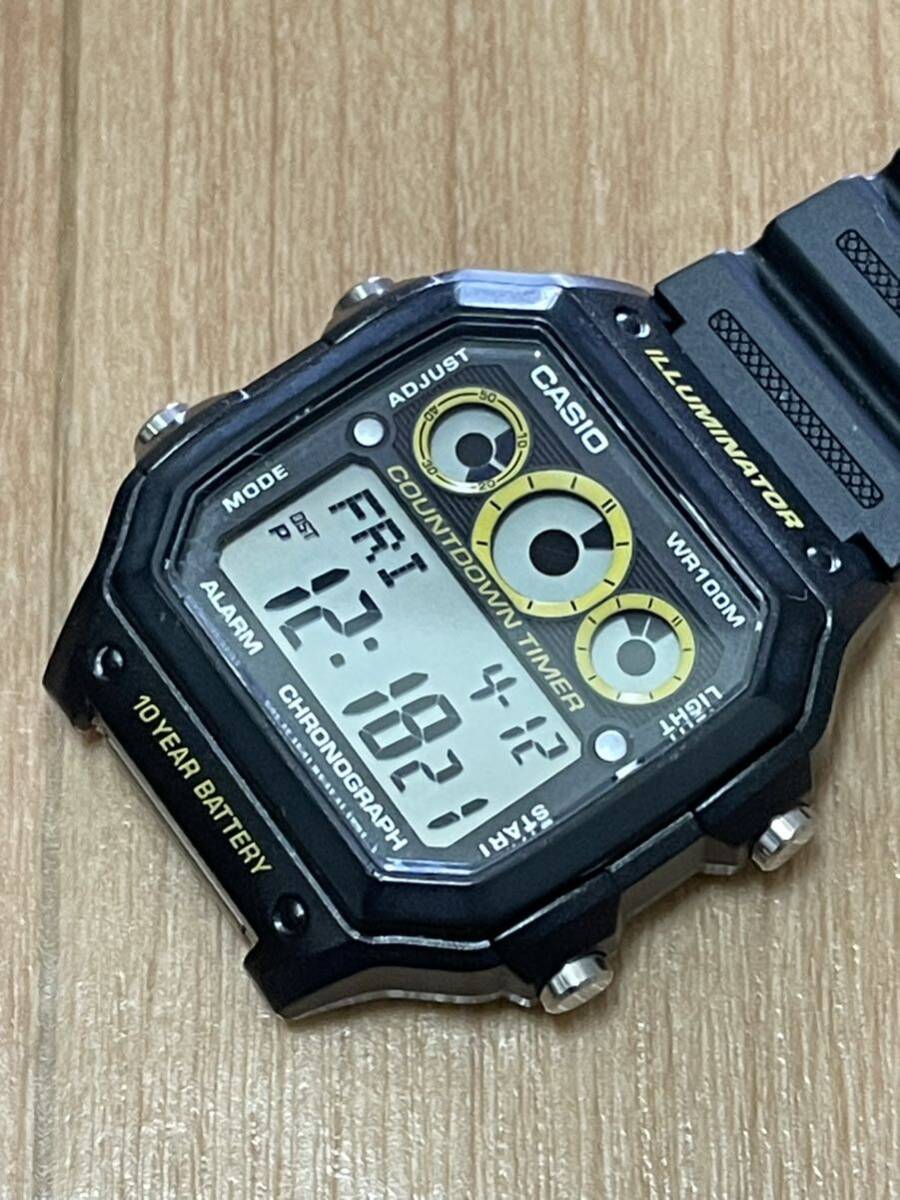 CASIO ILLOMINATOR AE-1300WH デジタル腕時計の画像3
