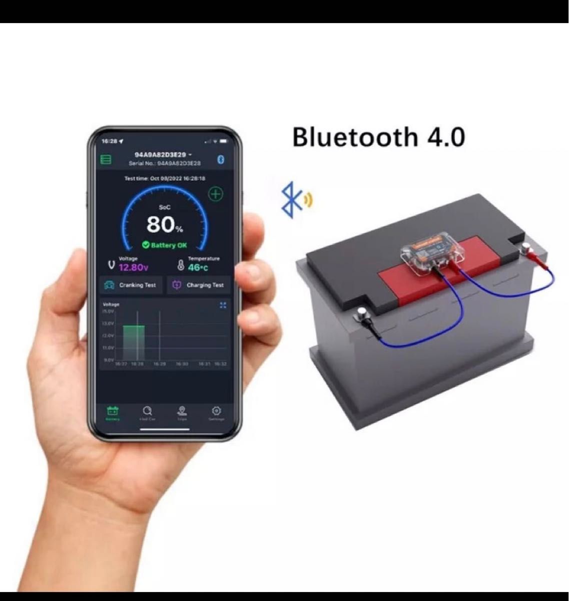 Bluetooth ワイヤレス バッテリーモニター BM6