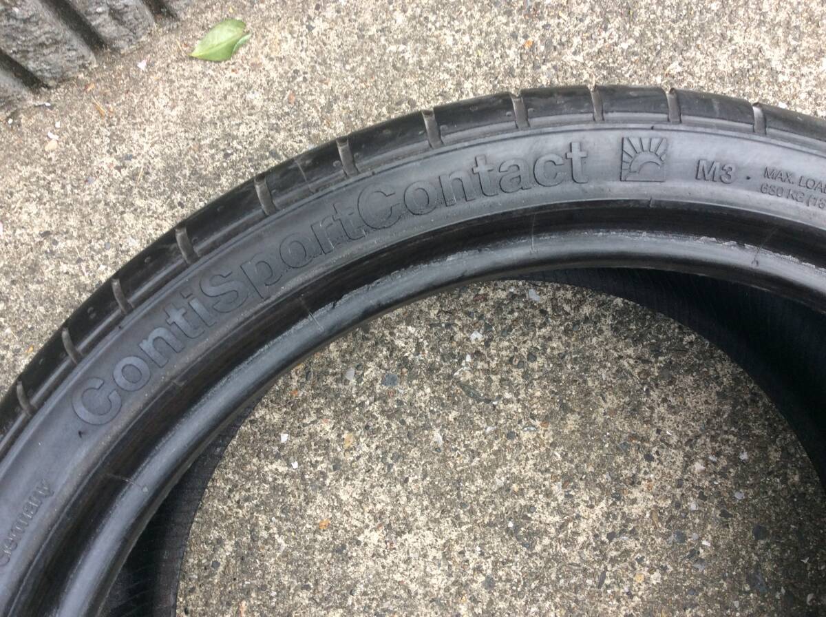 255/35R19 コンチネンタルタイヤ Conti SportContact M3 1本 転がし用へ 超バリ山 1本だけ欲しい方へ 上手く使うよと言う方へ(●´ω｀●)_画像3