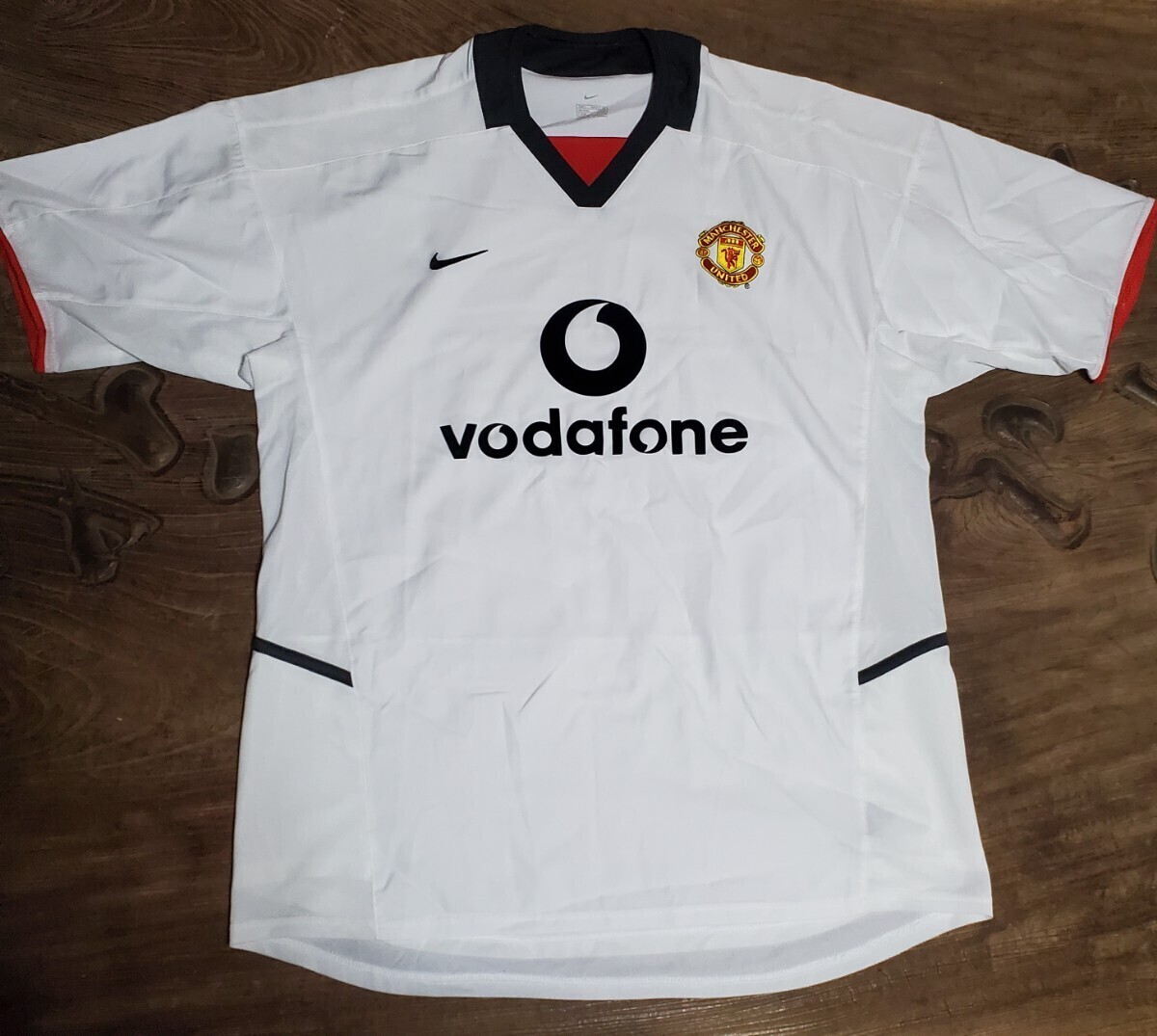 [値下げ交渉] 2002-03 ベッカム所属 マンチェスター・ユナイテッド NIKE アウェイ 検/ 02 2003 MANCHESTER UNITED FC 2nd AWAY BECKHAM Y2K_画像2