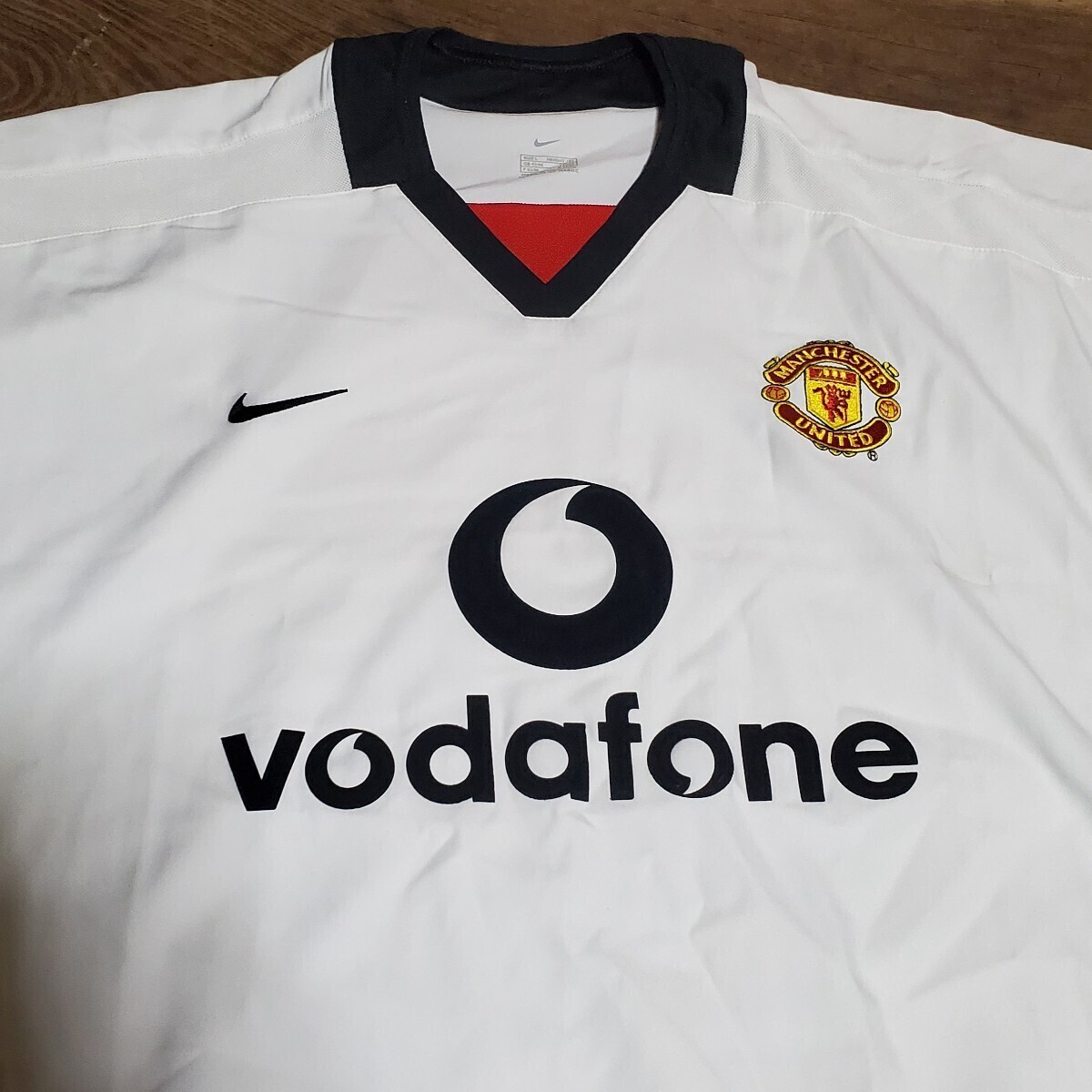 [値下げ交渉] 2002-03 ベッカム所属 マンチェスター・ユナイテッド NIKE アウェイ 検/ 02 2003 MANCHESTER UNITED FC 2nd AWAY BECKHAM Y2K_画像3