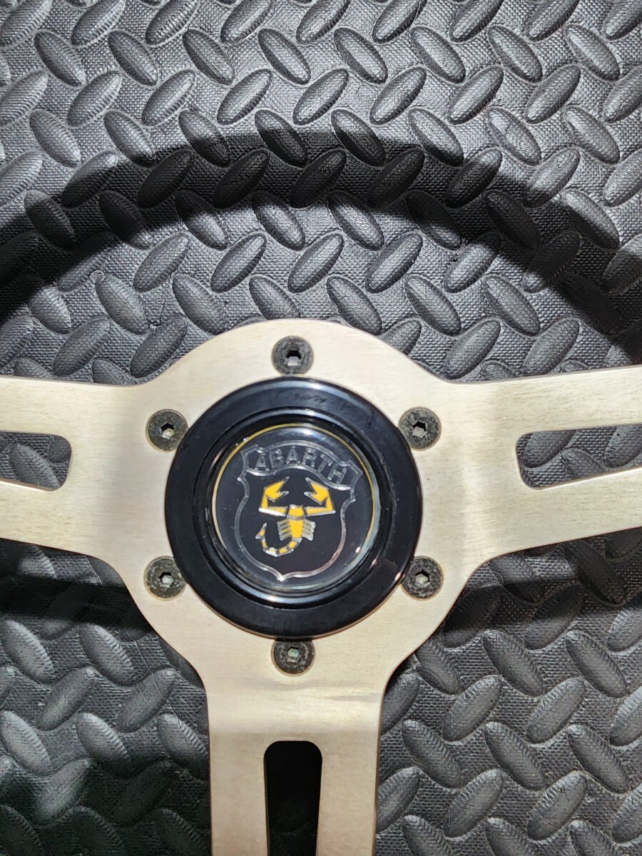 新到着 ABARTH/アバルト/ハンドル 350mm ステアリング/直径約 / パーツ