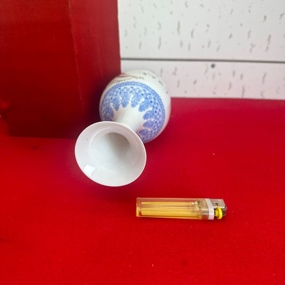 花瓶 花器 中国 工芸品 色絵 花入 景徳鎮 _画像5