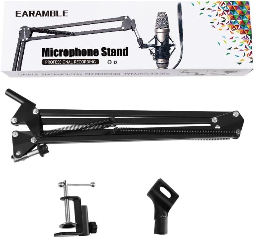 Earamble настольный микрофонная стойка эластичный стол arm держатель свободный arm зажим 