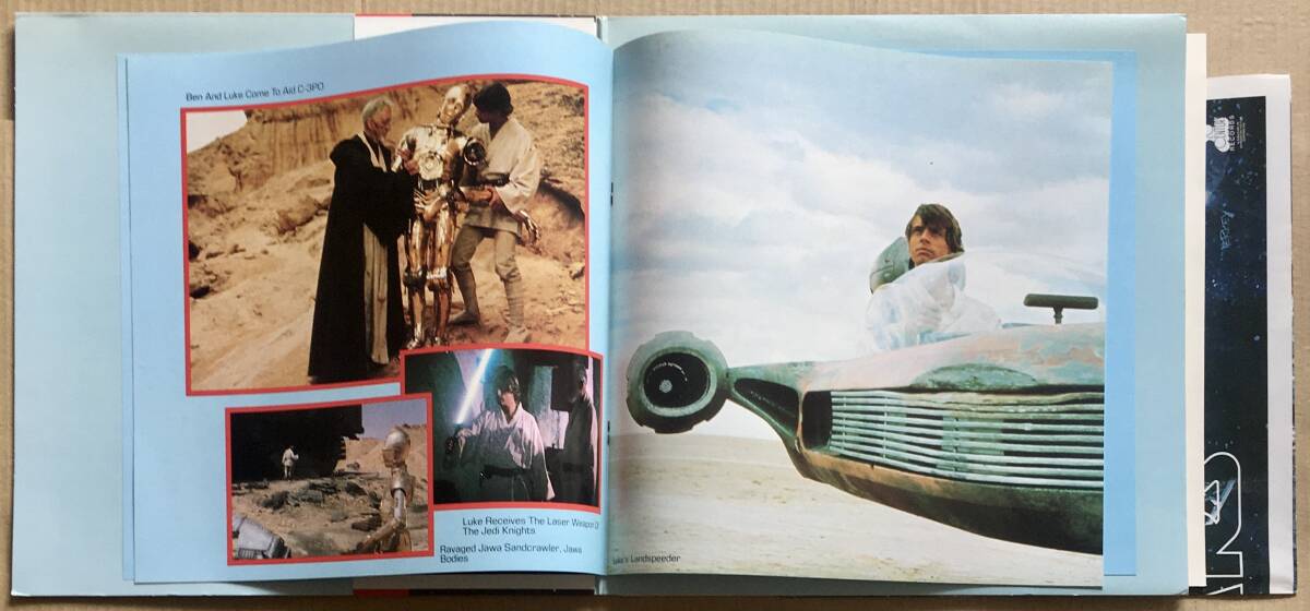 LP★スター・ウォーズ THE STORY OF STAR WARS 英語版 / 美盤 おまけポスター付き 帯付き カラースチール写真集・ナレーションスクリプト付_画像5