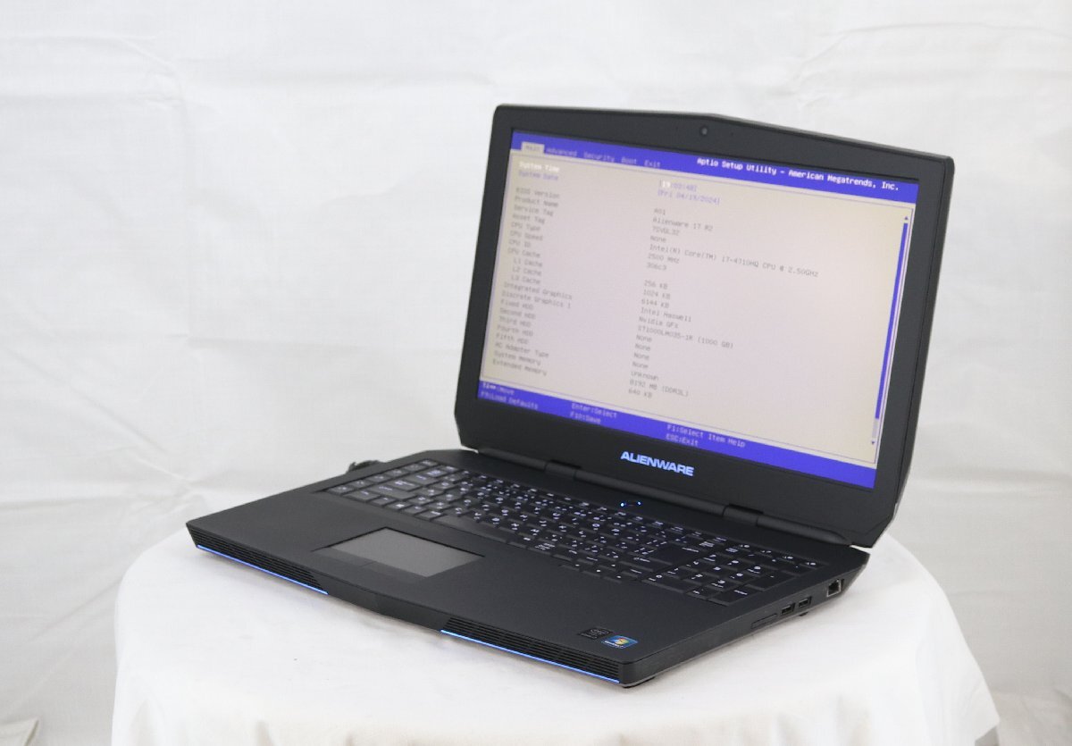 DELL Alienware 17 R2 -　Core i7 4710HQ 2.50GHz 8GB 1000GB■1週間保証_画像1