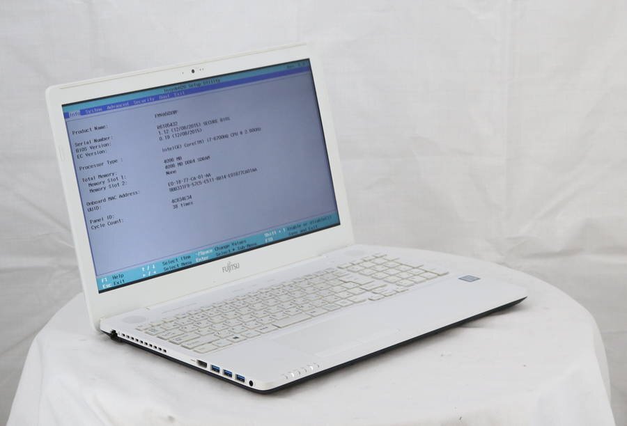 FUJITSU FMVA50XWP LIFEBOOK AH50/X Core i7 6700HQ 2.60GHz 4GB 1000GB■1週間保証の画像2