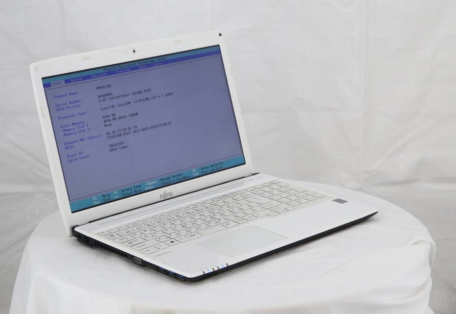 FUJITSU FMVA53SW LIFEBOOK AH53/S Core i7 4712MQ 2.30GHz 4GB # текущее состояние товар 