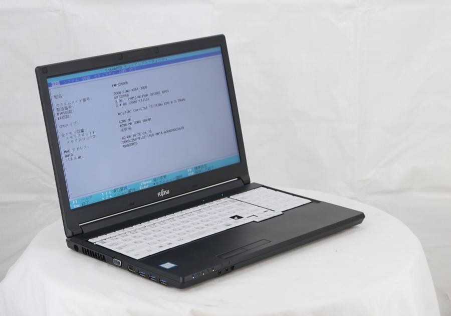 FUJITSU FMVA26005 LIFEBOOK A577/S Core i3 7130U 2.70GHz 4GB 500GB■現状品の画像2