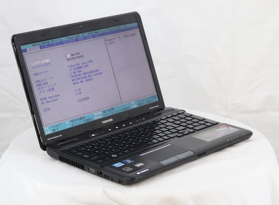 TOSHIBA PT55158CBFB dynabook T551/58CB　Core i7 2630QM 2.00GHz 4GB 1000GB■現状品_画像2