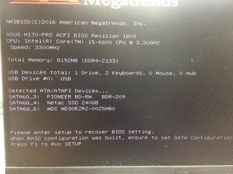 自作PC H170-PRO - Core i5 6600 3.30GHz 8GB 240GB SSD 他■現状品の画像4