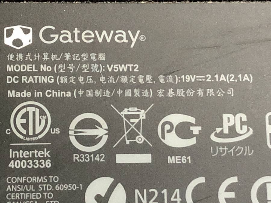 Gateway NE572-N74D/F - Core i7 4510U 2.00GHz 4GB 1000GB■現状品の画像4