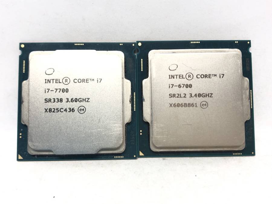 intel - CPU 計2枚セット まとめ売り i7-7700 6700■現状品の画像1