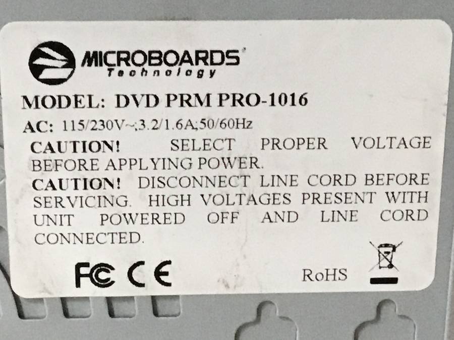 MICROBOARDS Technolo DVD PRM PRO-1016 デュプリケーター■現状品の画像4