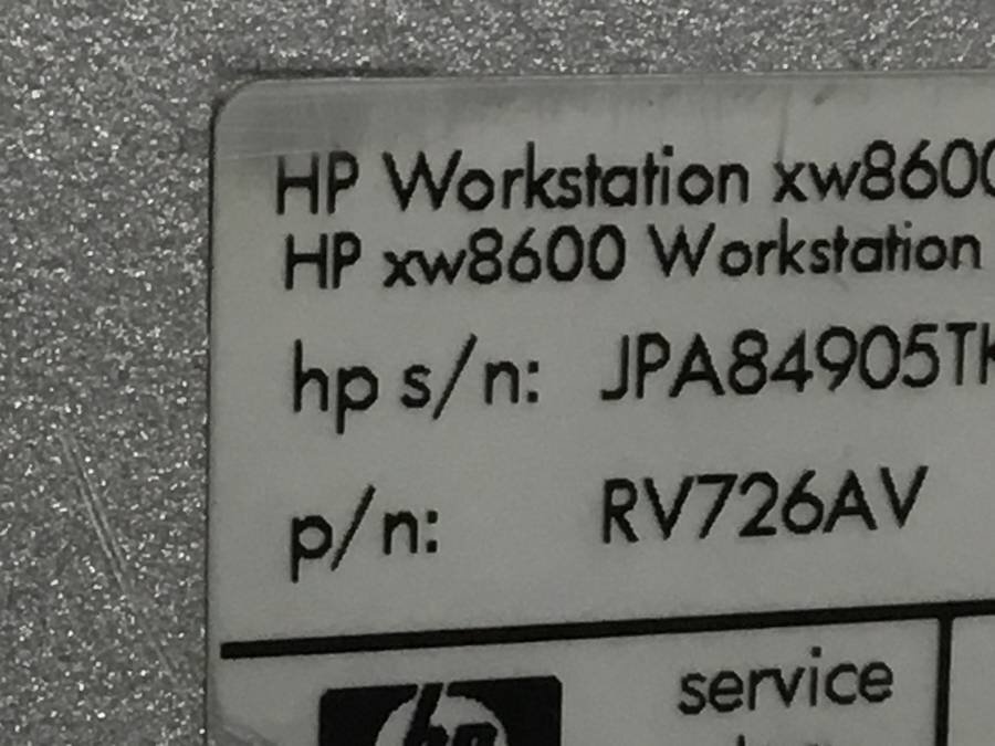 hp xw8600 Workstation - 2x Xeon X5450 3.00GHz 8GB■現状品【TB】の画像4