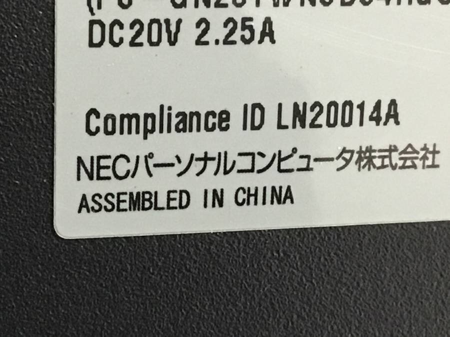 NEC PC-N1515AAL LAVIE N1515/A Win11　Athlon Silver 3050U with Radeon Graphics 2.30GHz 4GB 256GB(SSD)■1週間保証_画像4