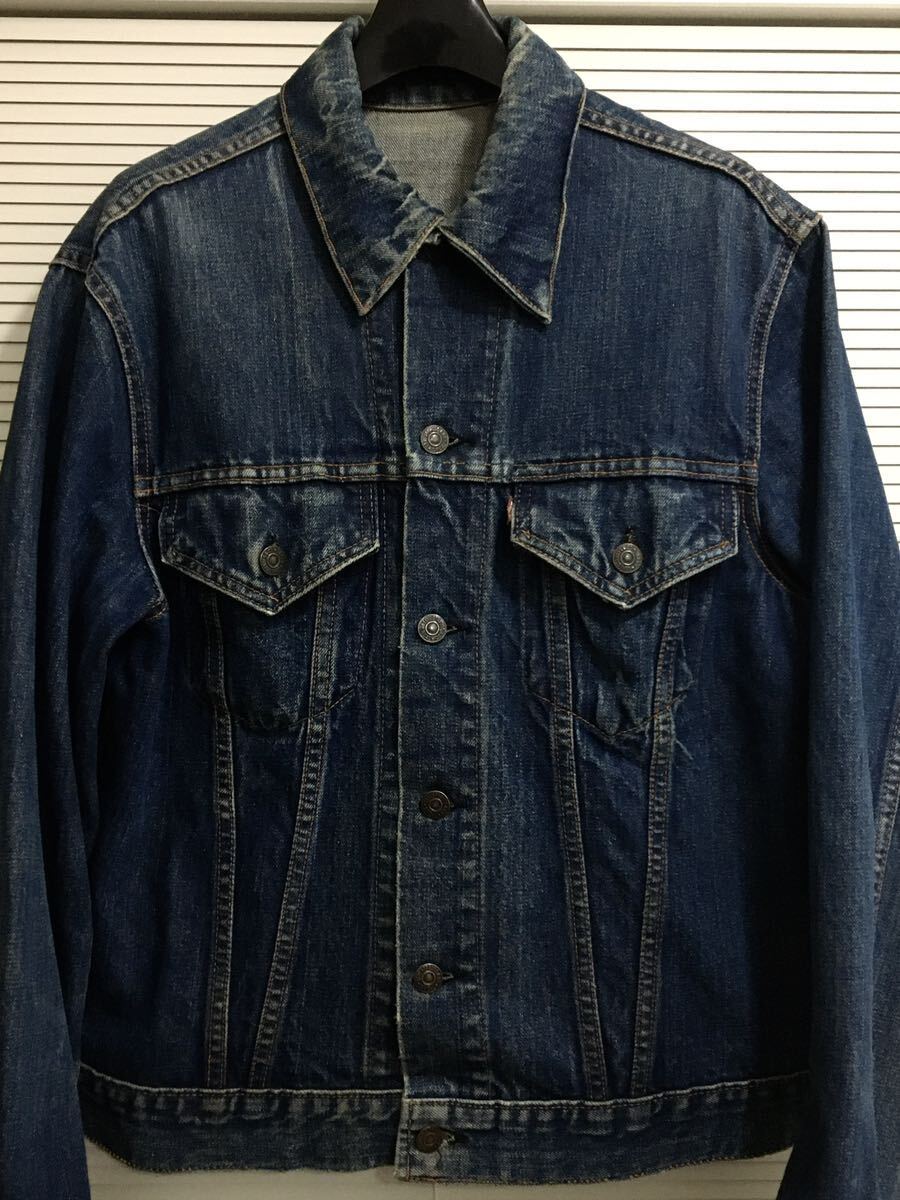 【極上】濃紺 BIGE 42-40 70505 60年代 ビッグサイズ 鬼ヒゲ ビッグE LEVIS リーバイス 501XX 506XX 507XX 557 558 505 501 66_画像1