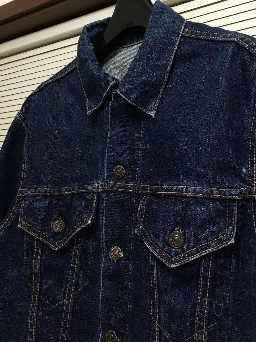 【1.2WASH初期557型】真紺 BIGE 44-42 70505 60年代 スーパービッグサイズ リーバイス LEVIS 501XX 506XX 507XX 557 558 ビッグEの画像5