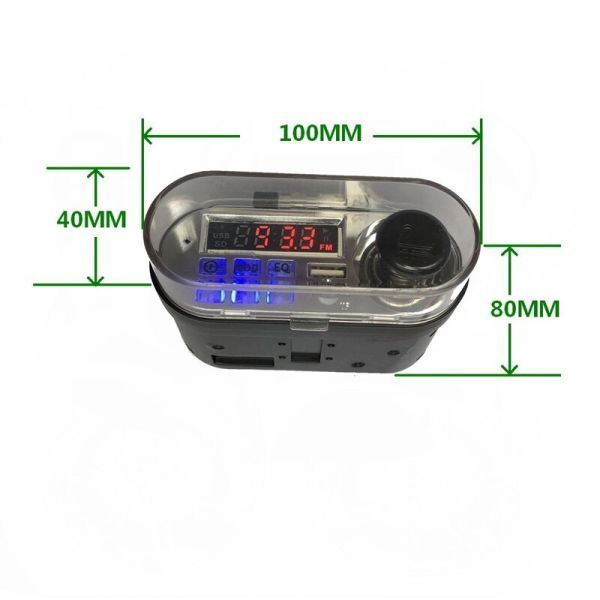 SA030:★人気　サウンドシステム ステレオ スピーカー バイクスクーター FMラジオ BLUETOOTH USB TF MP3 音楽プ_画像2