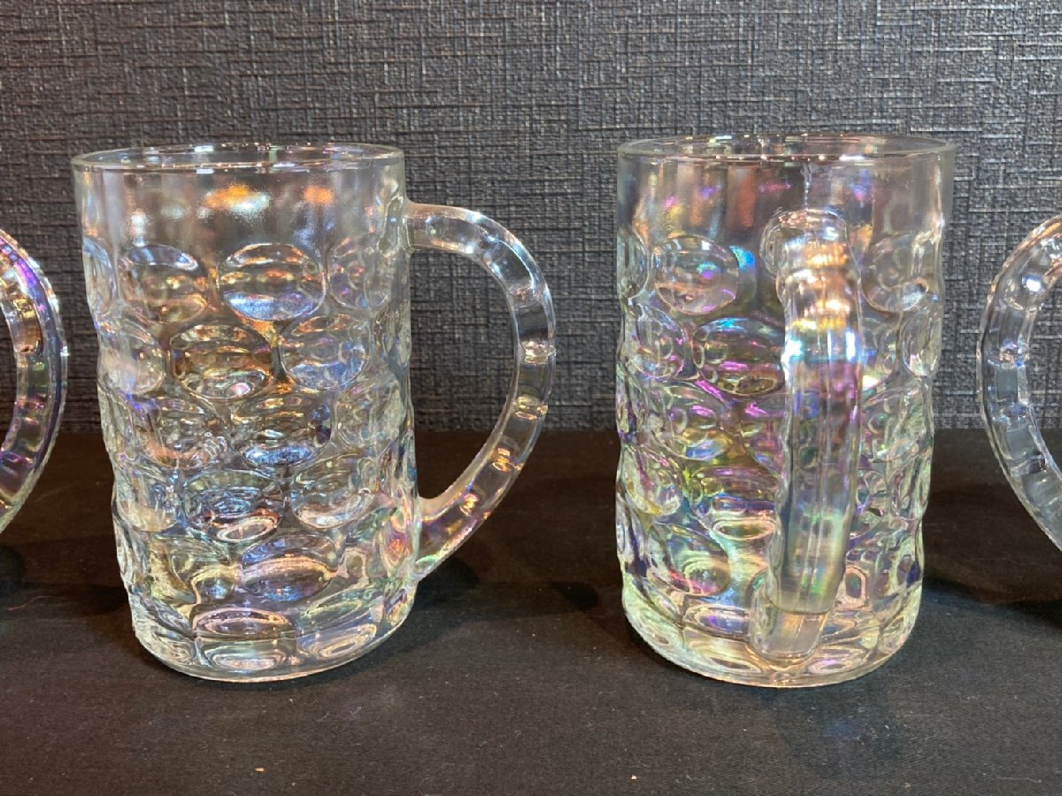 Federal フェデラル BEER JUG SET ビアジョッキ ５個セット ヴィンテージ メイドインU.S.A ヨークタウン オーロラの画像4