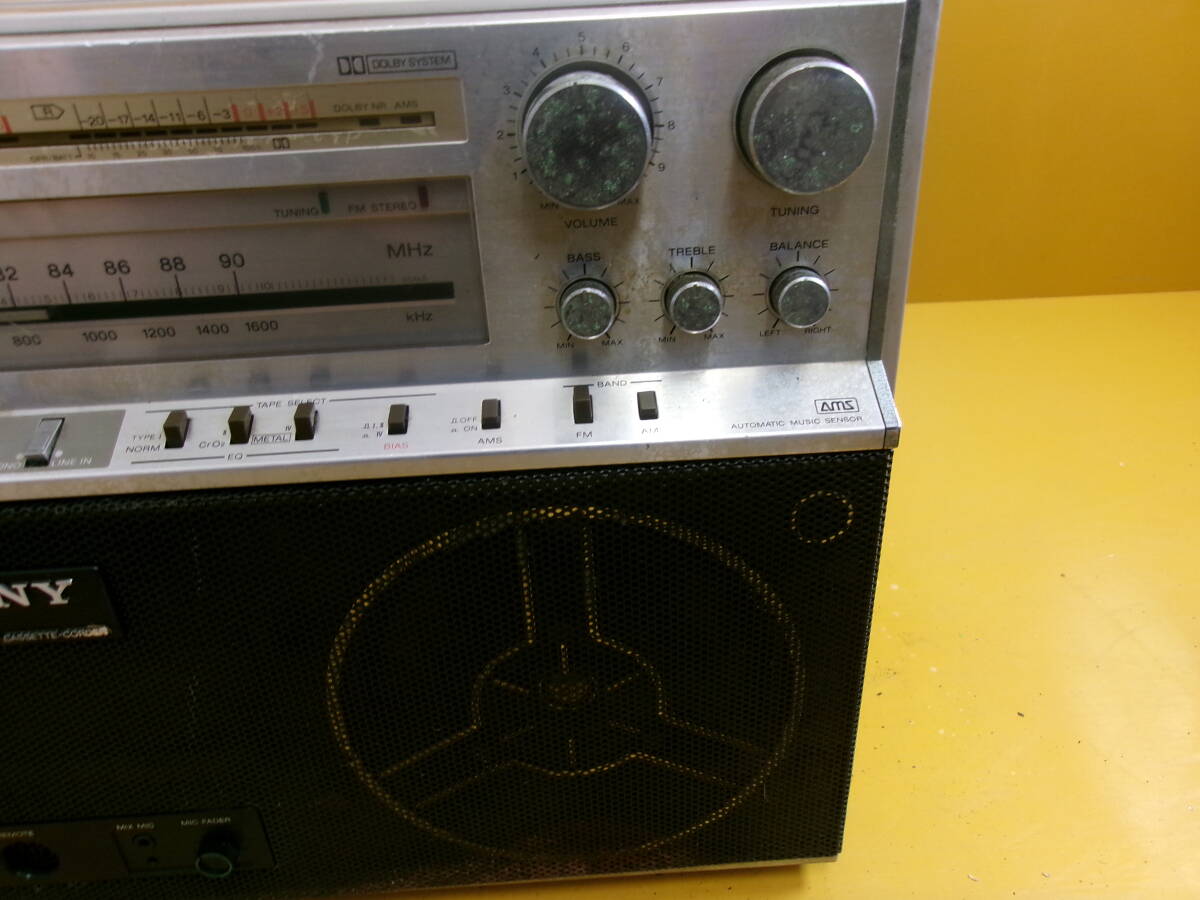 (Z-121)SONY radio-cassette CFS-F5 operation not yet verification present condition goods 