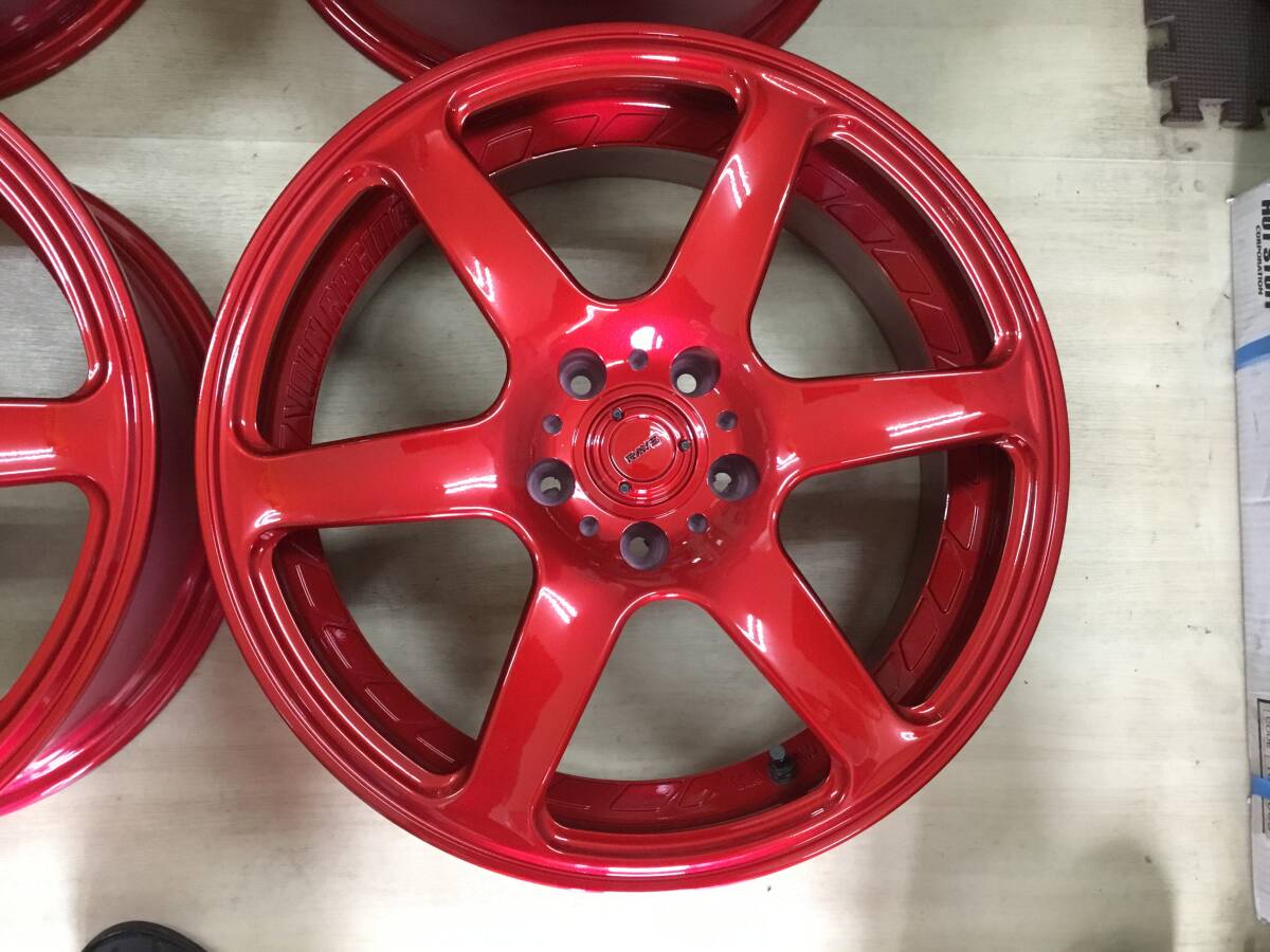 ｊ67◆RAYS；VOLKRACINGDAYTONASPEED◆レイズボルクレーシングデイトナスピード◆18×7.5J+38PCD114.3/5H◆クラウンカムリスカイライン_画像3