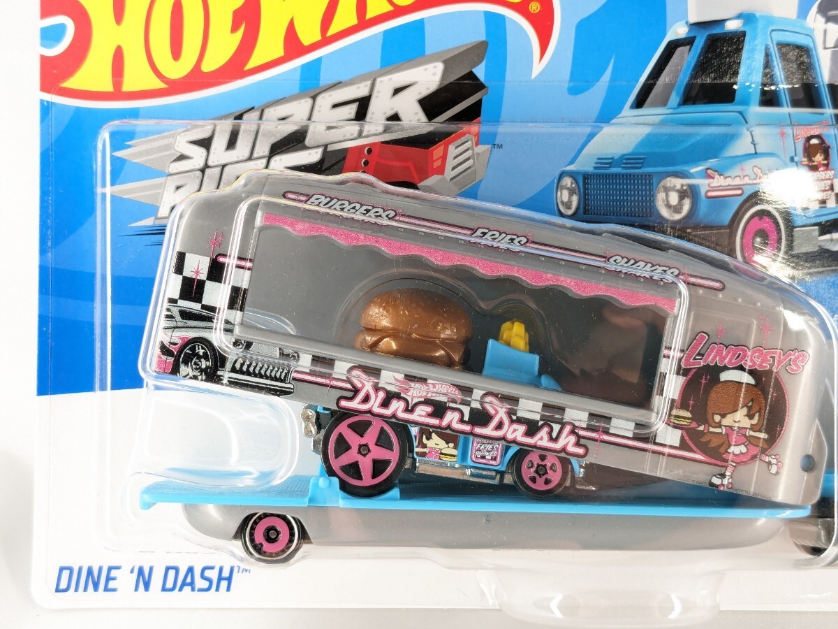 US版 ホットウィール ダインアンドダッシュ ハンバーガー スーパーリグ Hot Wheels Dine 'N Dash Super Rigs BDW51 日本未入荷_画像3