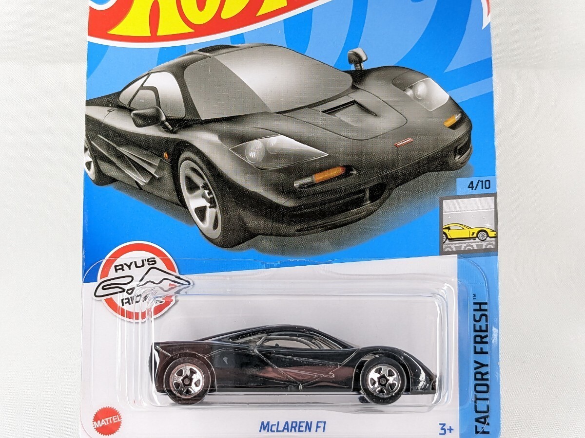 US版 ホットウィール マクラーレン F1 ブラック 黒 Hot wheels McLaren F1 RYU ASADA L2593 #107 HCT93_画像1