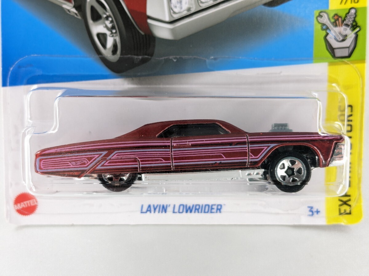 US版 ホットウィール レイン ローライダー 赤 LAYIN’ LOWRIDER Hot Wheels Experimotors L2593 HCT39_画像2