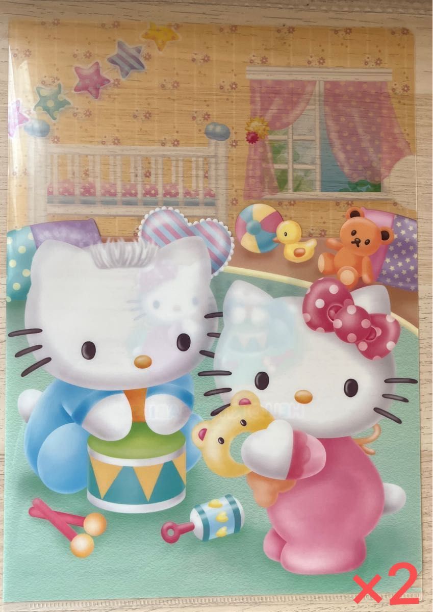 【Sanrio】HELLO KITTY BABIES フコク生命　A4クリアファイル［1枚］
