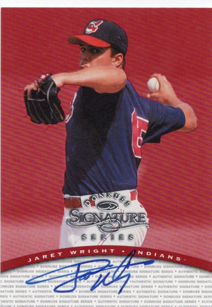 MLB 1997 DONRUSS SIGNATURE 　JARET WRIGHT　ジャレット・ライト　 直筆サイン　新品ミント状態品_画像1