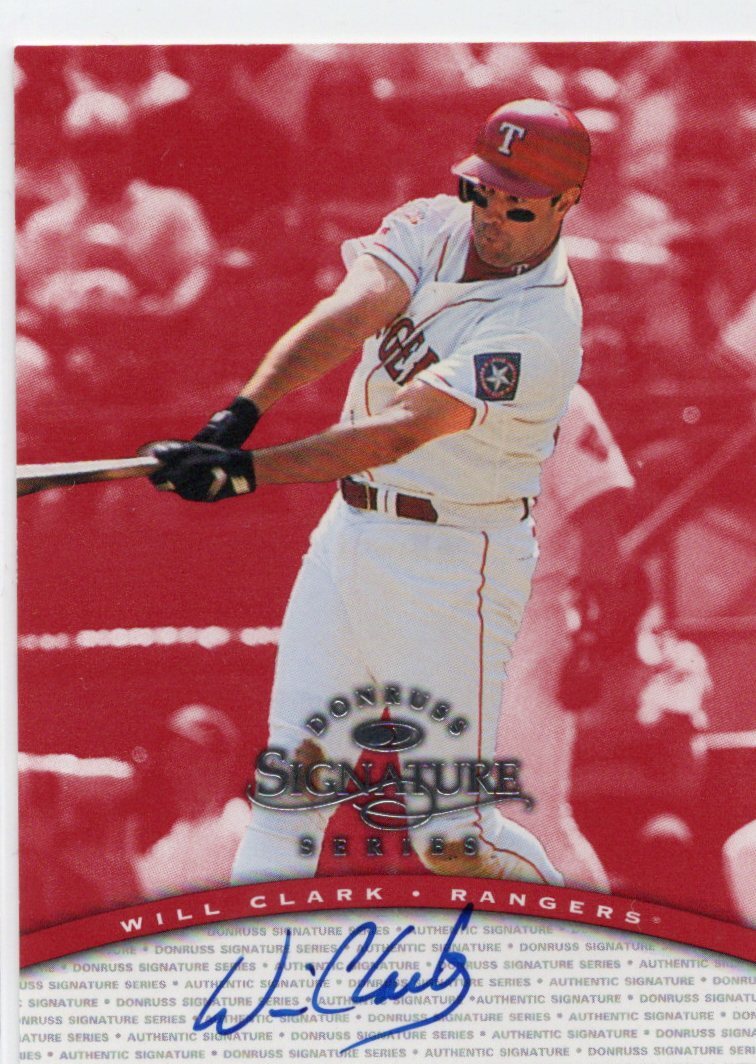MLB 1997 DONRUSS SIGNATURE  WILL CLARK ウィル・クラーク  直筆サイン 新品ミント状態品の画像1