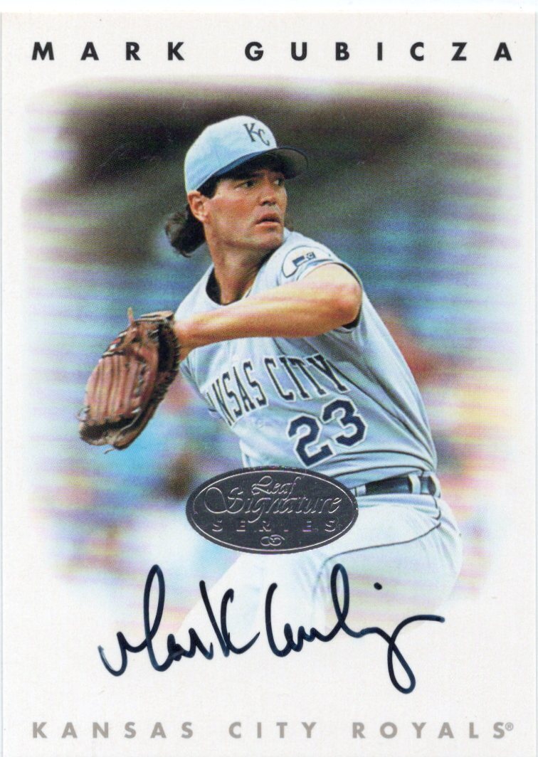 MLB 1996 LEAF SIGNATURE  MARK GUBICZA マーク・グビッツァ 直筆サイン SILVER 新品ミント状態品  の画像1