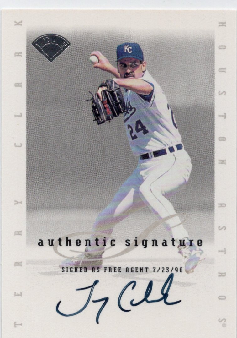 MLB 1997 DONRUSS SIGNATURE 　TERRY CLARK テリー・クラーク 直筆サイン　新品ミント状態品 　_画像1