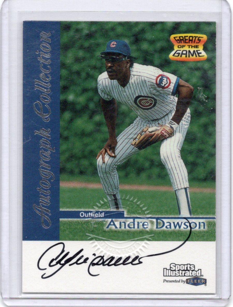 MLB 1999 Sports Illustrated Greats of the Game 「ANDRE DAWSON」 Autograph 刻印入り直筆サイン　