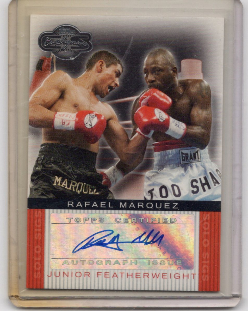 2008 TOPPS Boxing　ボクシング　AUTOGRAPH signature 直筆サイン カード RAFAEL MARQUEZ ラファエル・マルケス　新品ミント状態品_画像1