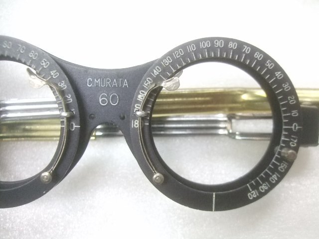 メガネ眼鏡等視力検査等のトライアルレンズフレーム2個　Z761_画像2
