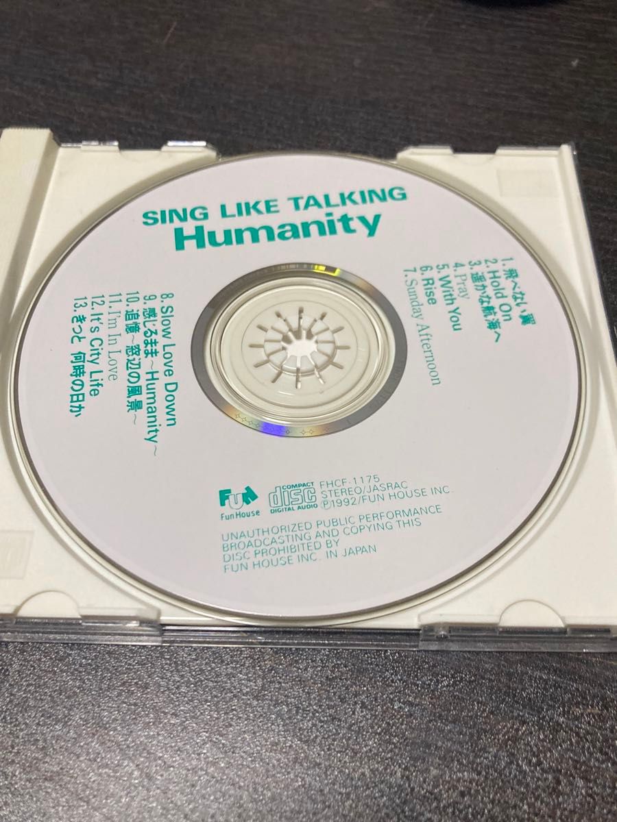 [CD] SING LIKE TALKING / Humanity