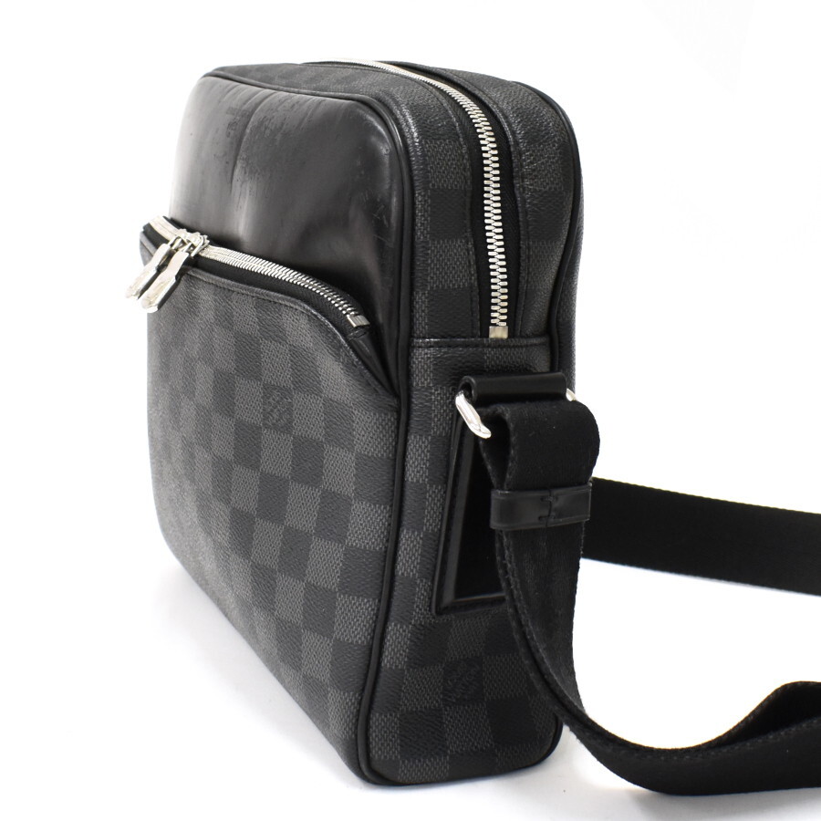 1円 ◆LOUIS VUITTON ルイヴィトン ディトンPM ショルダーバッグ N41408 ダミエグラフィット ブラック◆E.Cipo.hP-15の画像2