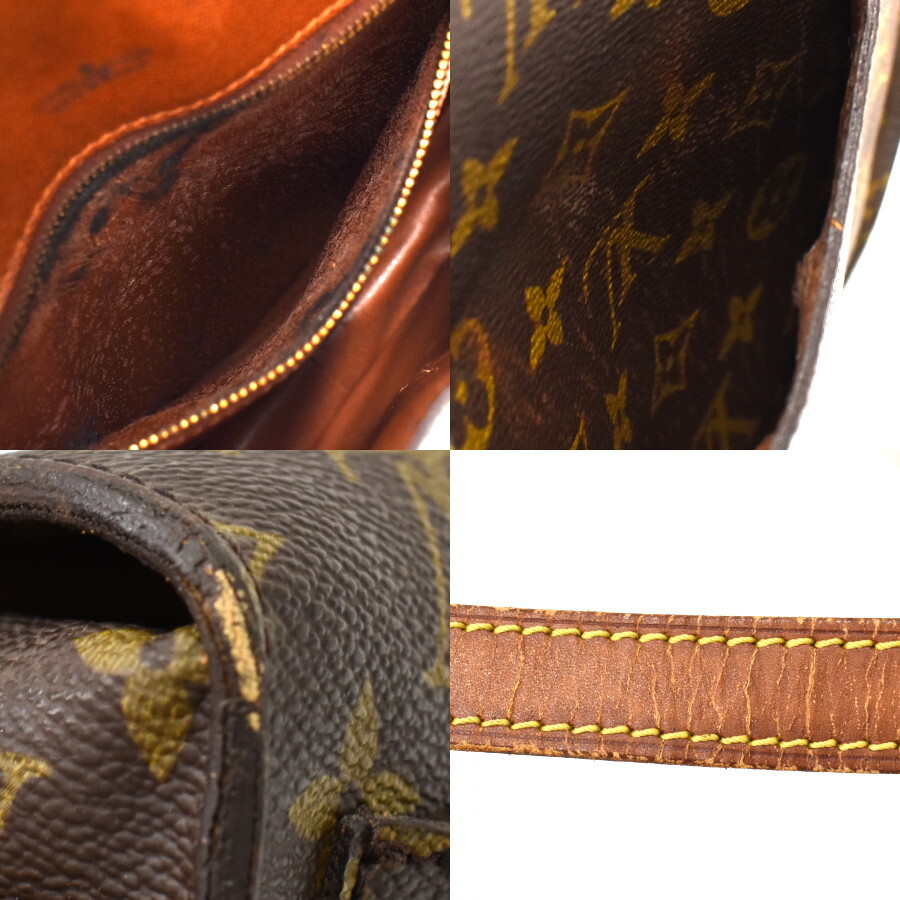 1円 ◆良品 LOUIS VUITTON ルイヴィトン ショルダーバッグ サンクルーGM M51242 モノグラム キャンバス ブラウン◆E.Csee.bO-15の画像9