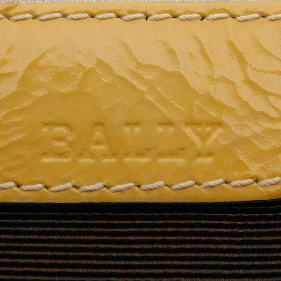 1円 ■ 美品 バリー ワンショルダーバッグ ベージュ系 キャンバス×エナメル 普段使い Bally ■E.Bmo.tl-18_画像8