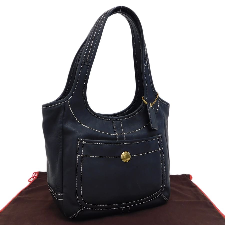 1円 ■ 美品 コーチ ワンショルダー 11285 ブラック系 レザー 普段使い お洒落 COACH ■E.Bss.An-18の画像1