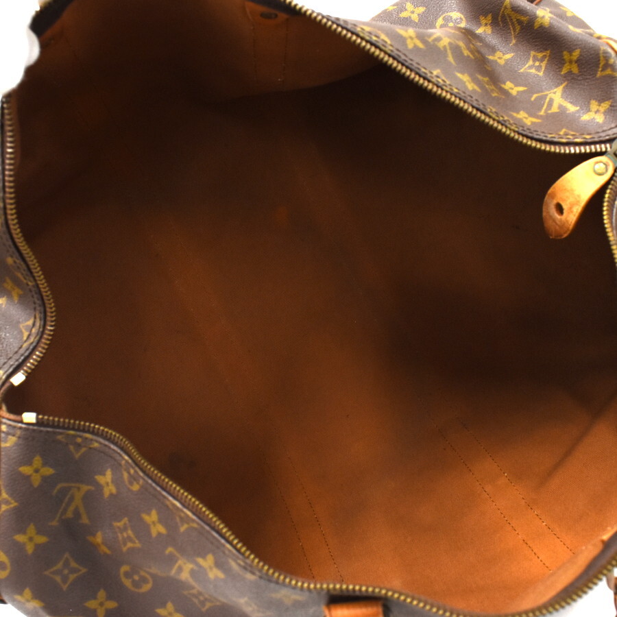 1円 ◆LOUIS VUITTON ルイヴィトン ボストンバッグ キーポルバンドリエール55 モノグラム キャンバス ブラウン◆E.Csr.tI-02_画像7