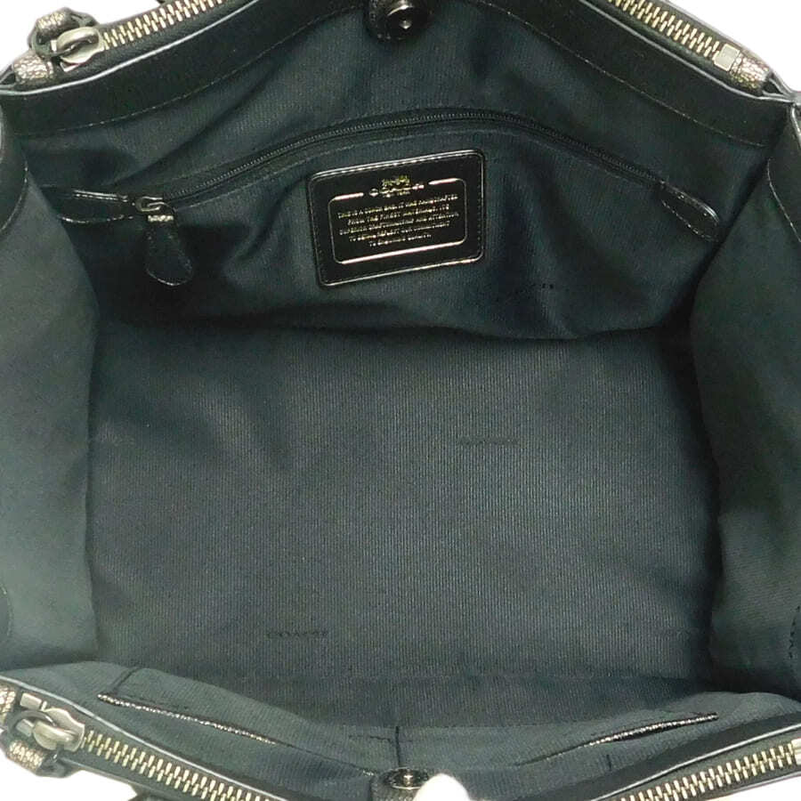 1円 ■ 極美品 コーチ 2wayバッグ 33859 ゴールド×ブラック系 レザー 普段使い COACH ■E.Bmr.An-25_画像7