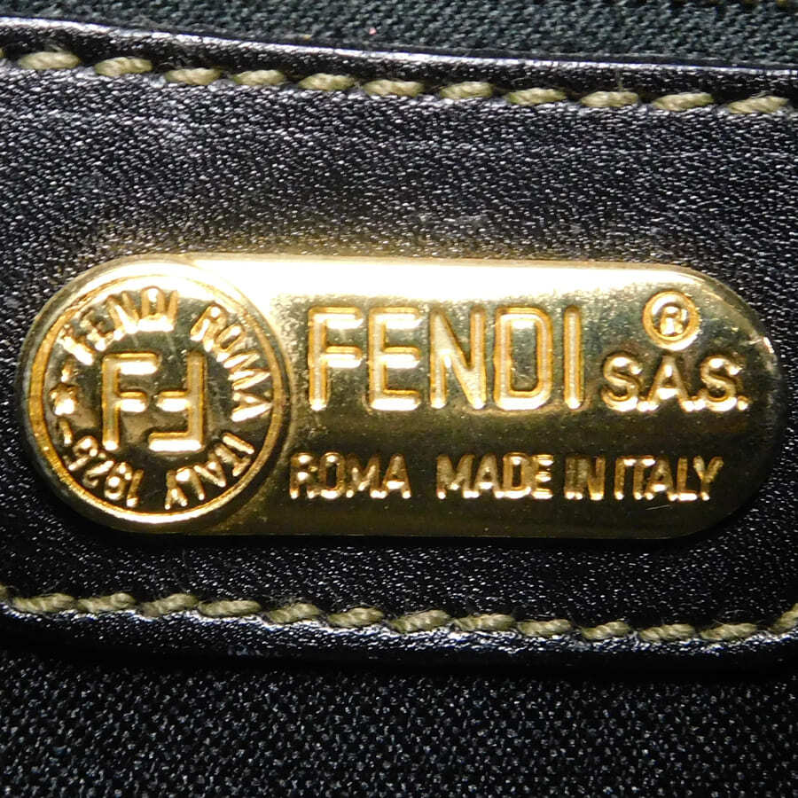 1円 ■ 美品 フェンディ リュック ブラウン系 PVC×レザー ズッカ お洒落 普段使い FENDI ■E.Csui.zE-22の画像8