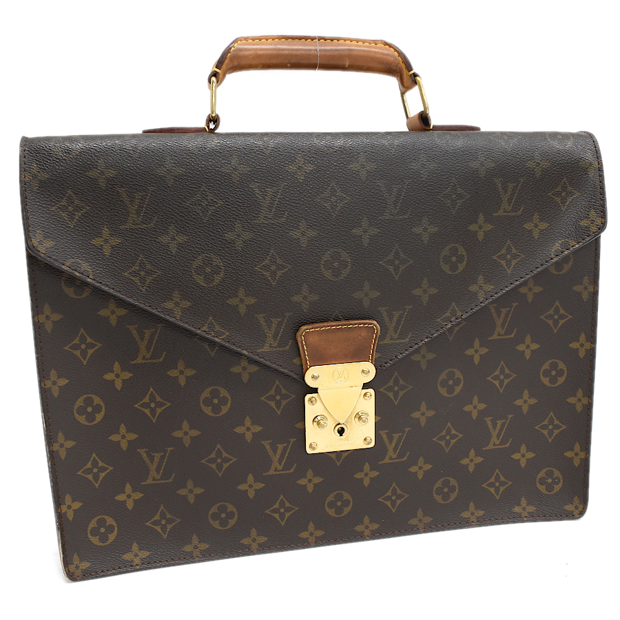 1円 ◆定価24万 良品 LOUIS VUITTON ルイヴィトン ビジネスバッグ セルヴィエットコンセイエ M53331 モノグラム◆E.Css.tI-06_画像1