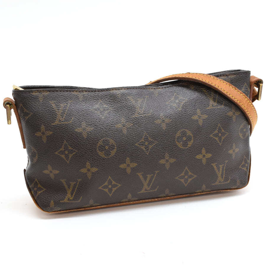 1円 ◆定価10万 LOUIS VUITTON ルイヴィトン ショルダーバッグ トロター M51240 モノグラム ブラウン◆E.Cmpl.tI-02_画像1