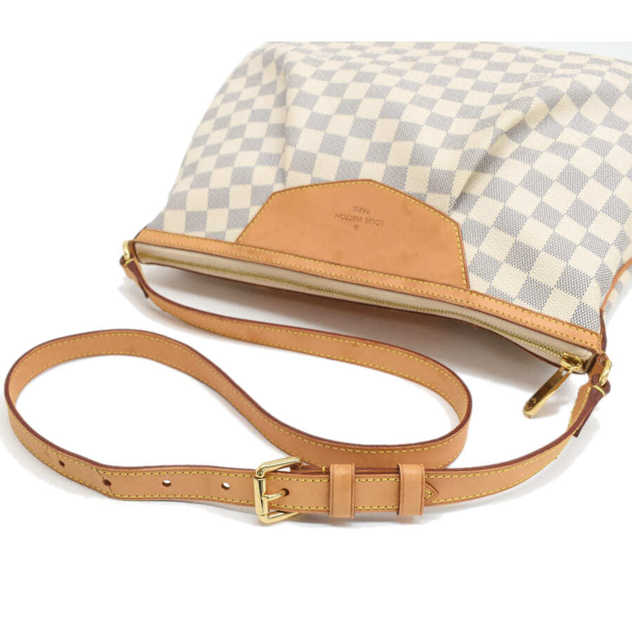 1円 ◎定価18万 極美品 LOUIS VUITTON ルイヴィトン ショルダーバッグ シラクーサMM ダミエアズール アイボリー◎E.Cigi.hP-05_画像6