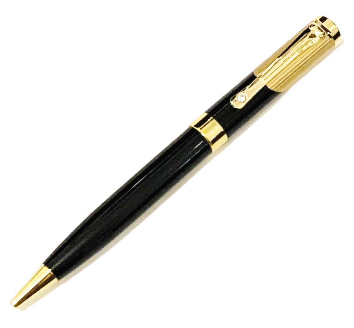 【送料無料】ブラック＆ゴールド ボールペン ツイスト式 クロス規格 未使用新品 レフィール付の画像8